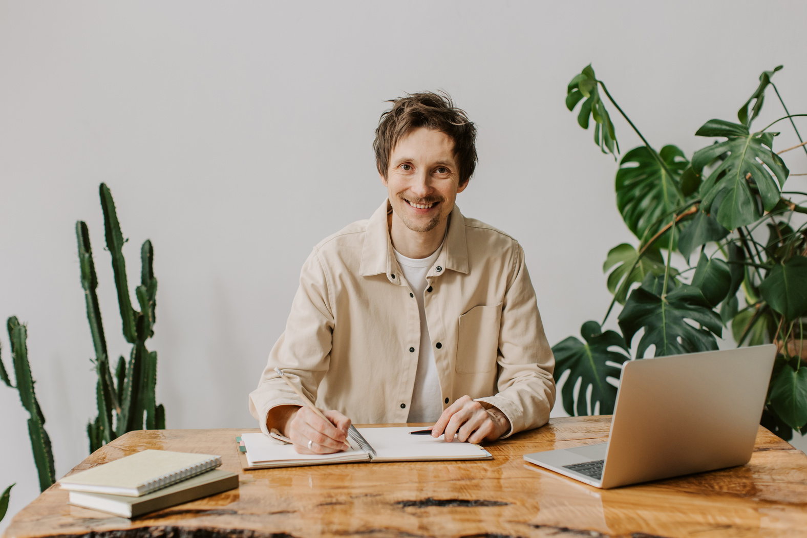 Updated Classics Headshots Portrait of Man at Work Desk